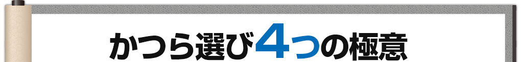 かつら選び4つの極意